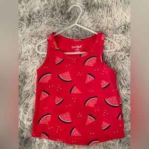 Cat & Jack Girls Watermelon Razorback Tank Size XS(4/5)